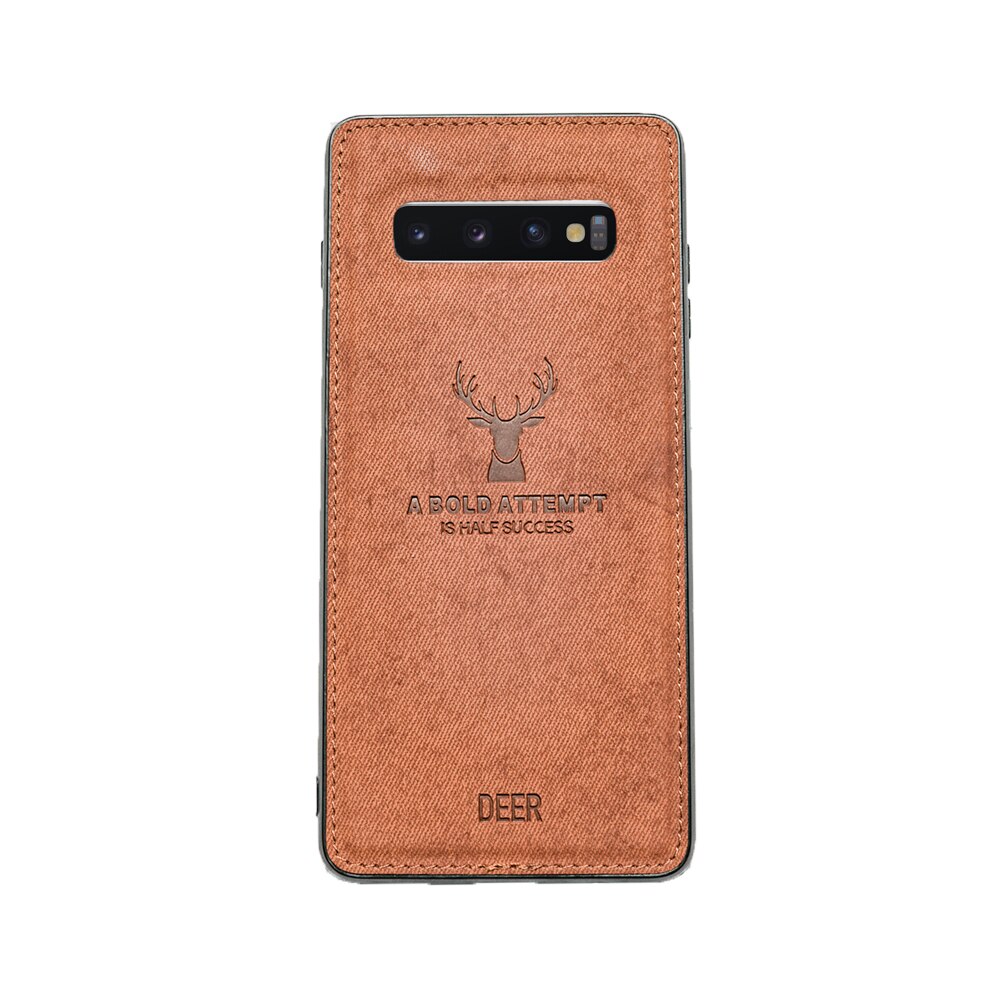 Husa Samsung Galaxy S10 Plus Denim Deer Maro Emag Ro