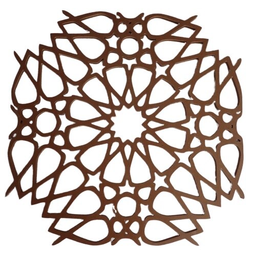 Decoratiune de perete Abstract natur, 60 cm