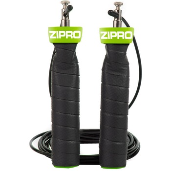 Coarda sarituri Zipro Crossfit, 300cm, negru/verde Coarda sarituri Zipro Crossfit, 300cm, negru/verde