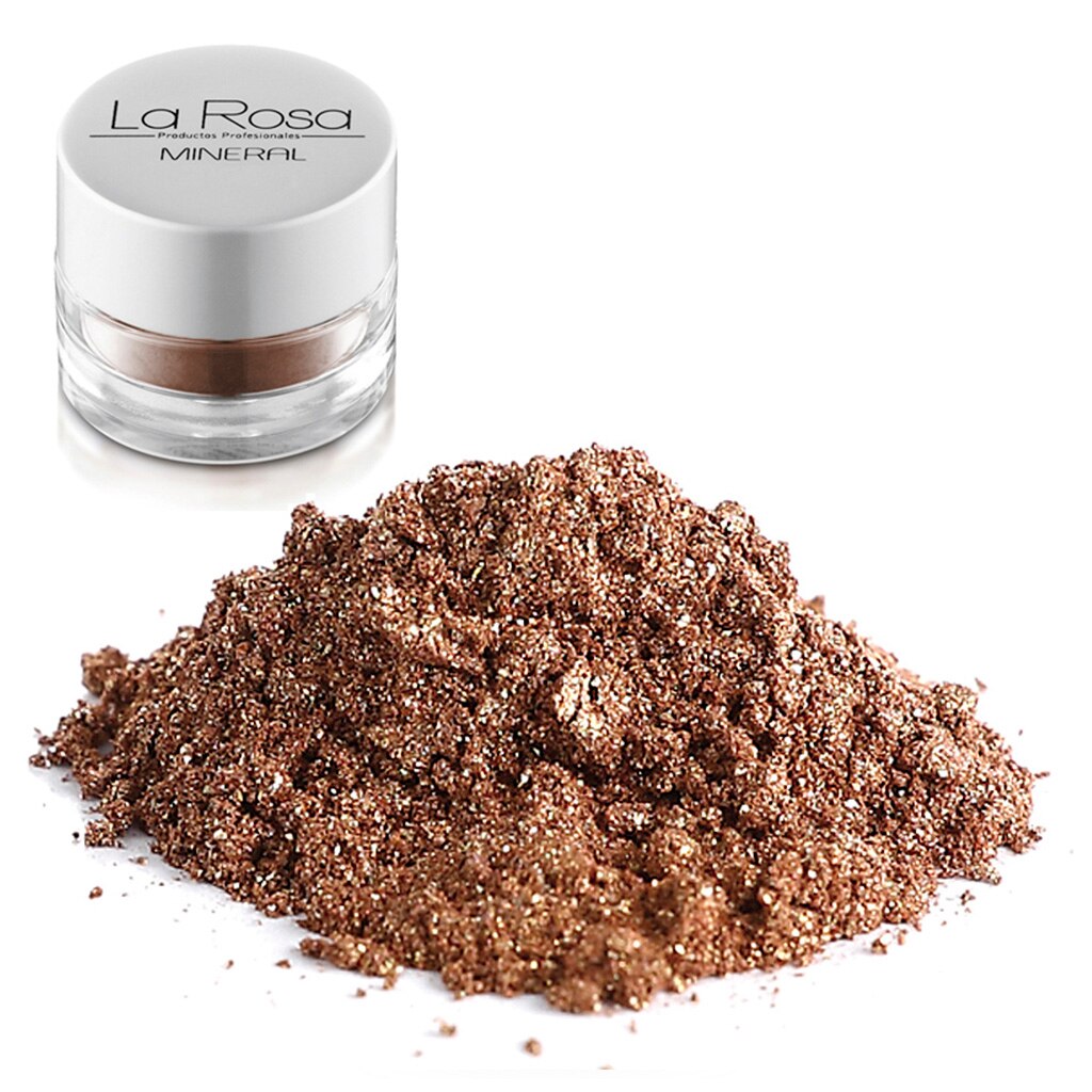 Fard de pleoape mineral La Rosa, No 42 Lapis Auriu inchis, natural, 3 g