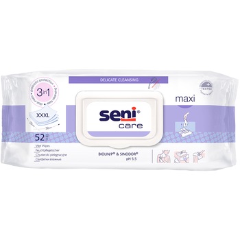 Servetele umede Seni Care 25 x 30 cm, 52 buc Servetele umede Seni Care 25 x 30 cm, 52 buc