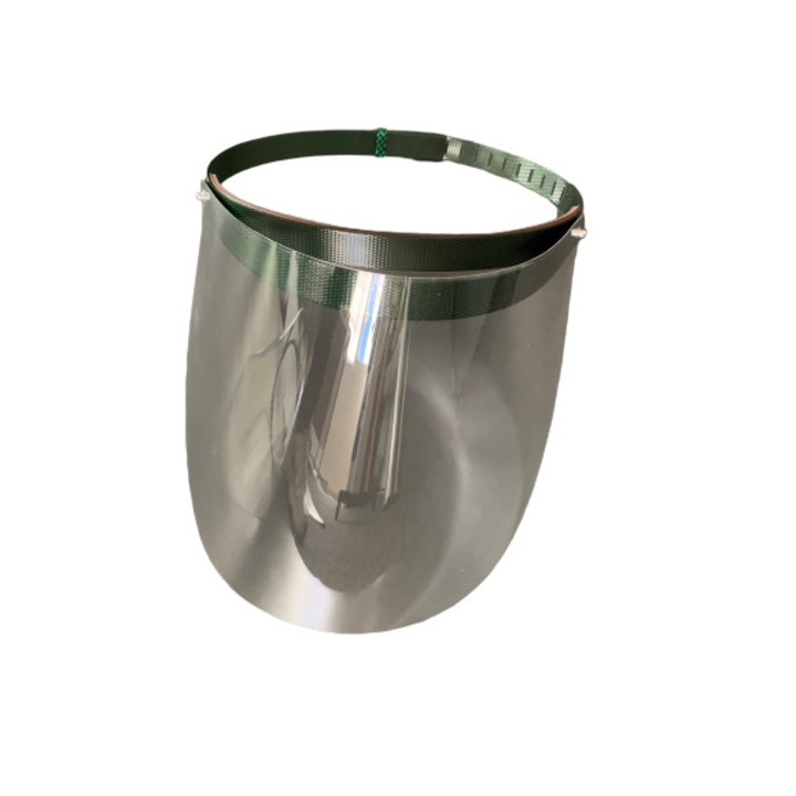 Viziera de protectie fata, transparenta, rabatabila, PET, universala