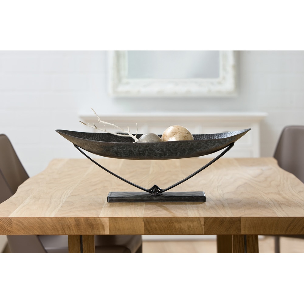 Bol oval POMONA, otel forjat, 60x21x23 cm