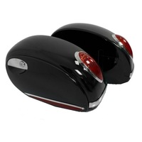 Coburi Craftride Alabama, set 2 bucati, universale, 33 litri per cutie, ABS, negre