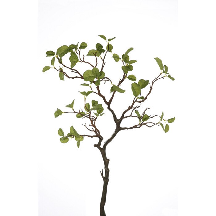 Crenguta cu frunze verzi GILDE, fibre sintetice, 80 cm