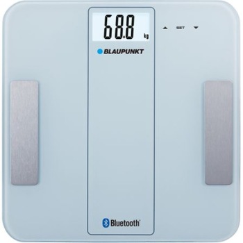 Cantar electric corporal de baie Blaupunkt, Diviziuni 0.1 Kg, Bluetooth BLE 4.0 , Pana la 180 Kg, Compatibil cu Android si IOS, Display LCD, Aplicatii compatibile, Monitor corporal,2 x baterii AAA,Culoare Alb Cantar electric corporal de baie Blaupunkt, Diviziuni 0.1 Kg, Bluetooth BLE 4.0 , Pana la 180 Kg, Compatibil cu Android si IOS, Display LCD, Aplicatii compatibile, Monitor corporal,2 x baterii AAA,Culoare Alb