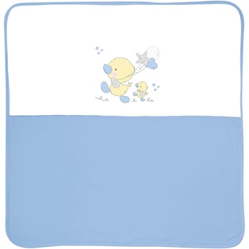 Paturica bumbac bebe Lorelli, 90 x 90 cm, ZA ZA, Albastru Paturica bumbac bebe Lorelli, 90 x 90 cm, ZA ZA, Albastru