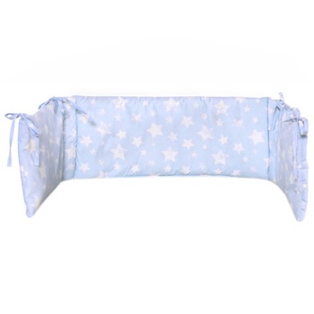 Protectie laterala pat Lorelli, 140 x 27 cm, Little Stars Blue, Stelute, Albastru Protectie laterala pat Lorelli, 140 x 27 cm, Little Stars Blue, Stelute, Albastru
