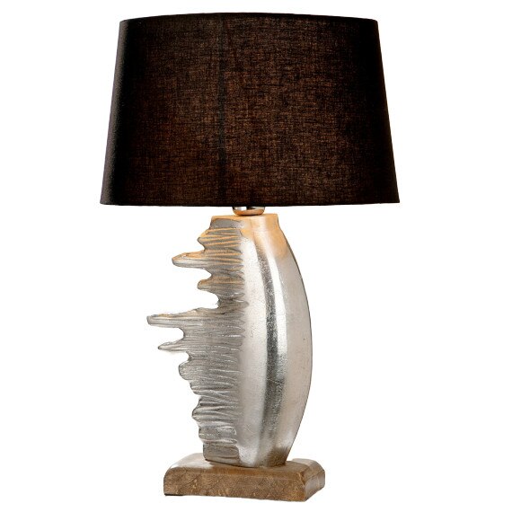 Lampa Fuego, GILDE, aluminiu, argintiu/maro, 36x10x54 cm