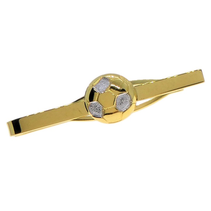 Dras 11221Glb nyakkendőtű, galvanizált futball labda, részben aranyozott