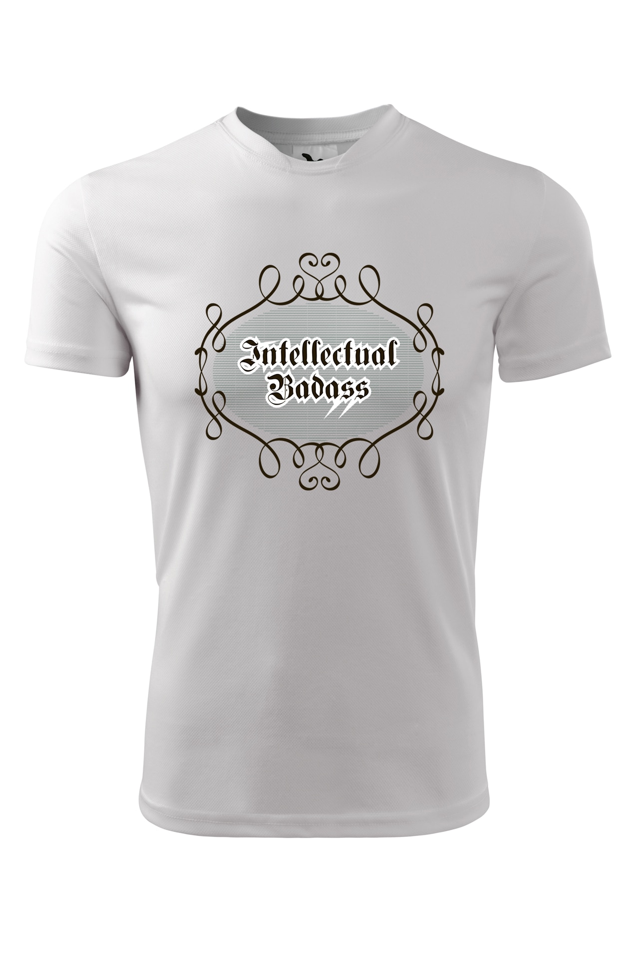 Tricou personalizat, Intellectual Badass, Adler, Alb