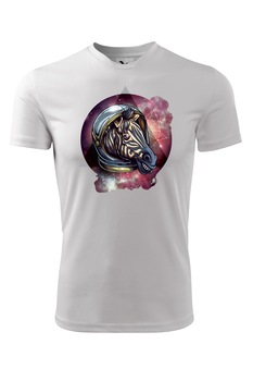 Tricou personalizat, Zebra Astronaut Digital, Adler, Alb Tricou personalizat, Zebra Astronaut Digital, Adler, Alb