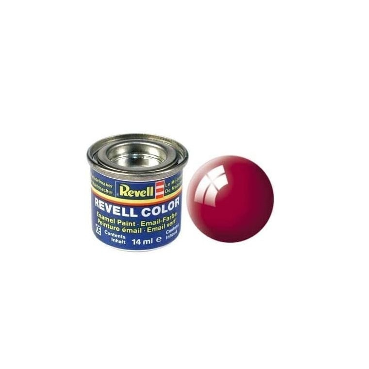 Vopsea rosu Ferrari lucios pentru modelism Revell 14 ml