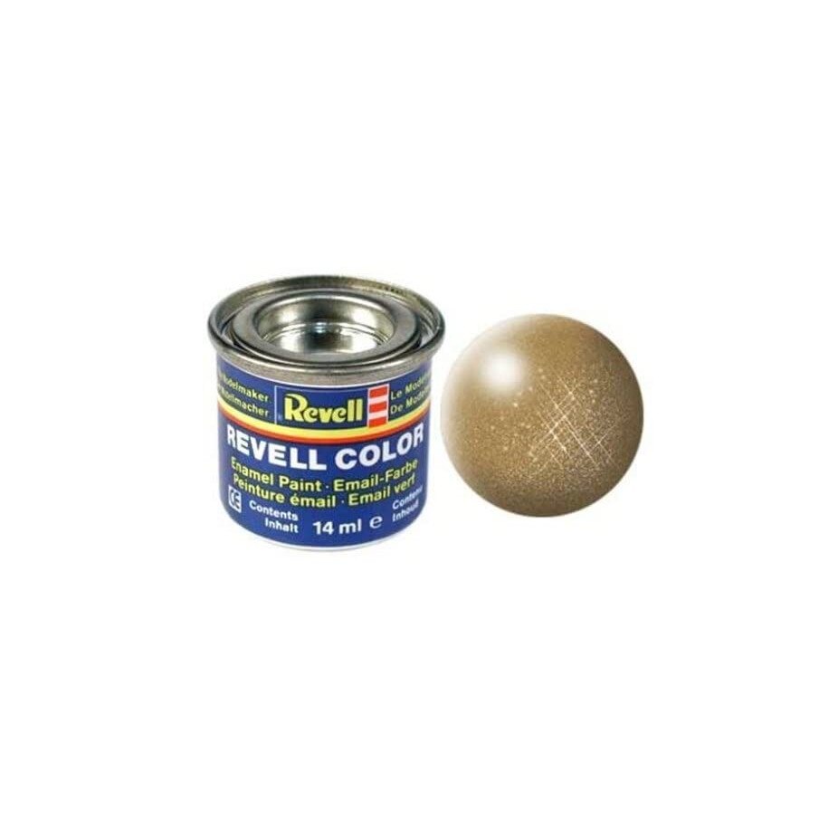 Vopsea culoarea alamei metalizat pentru modelism Revell 14 ml