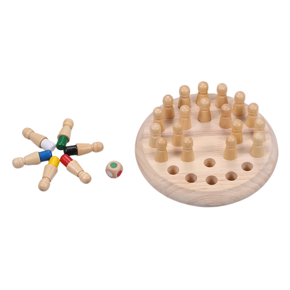 Jucarie de memorie din lemn Anself, Jucarie educationala, Multicolor