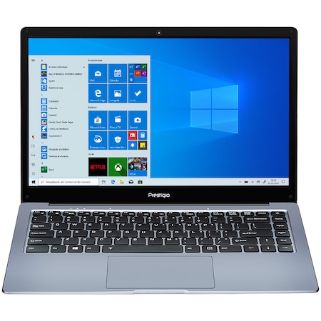 Laptop ultraportabil Prestigio SmartBook 141 C4 cu procesor AMD A4-9120e pana la 2.50 GHz, 14.1", Full HD, 4GB, 64GB eMMc, AMD Radeon R3 series, Windows 10 Pro, Dark Grey
