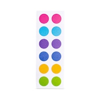 Set 12 etichete autoadezive multicolor, pentru sticle de ulei esential de 1ml - 30ml