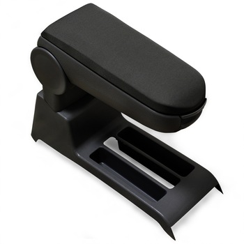 Cotiera pentru VW Polo 9N 9N2 9N3 (10.2000 - 01.2012), Negru textil Cotiera pentru VW Polo 9N 9N2 9N3 (10.2000 - 01.2012), Negru textil
