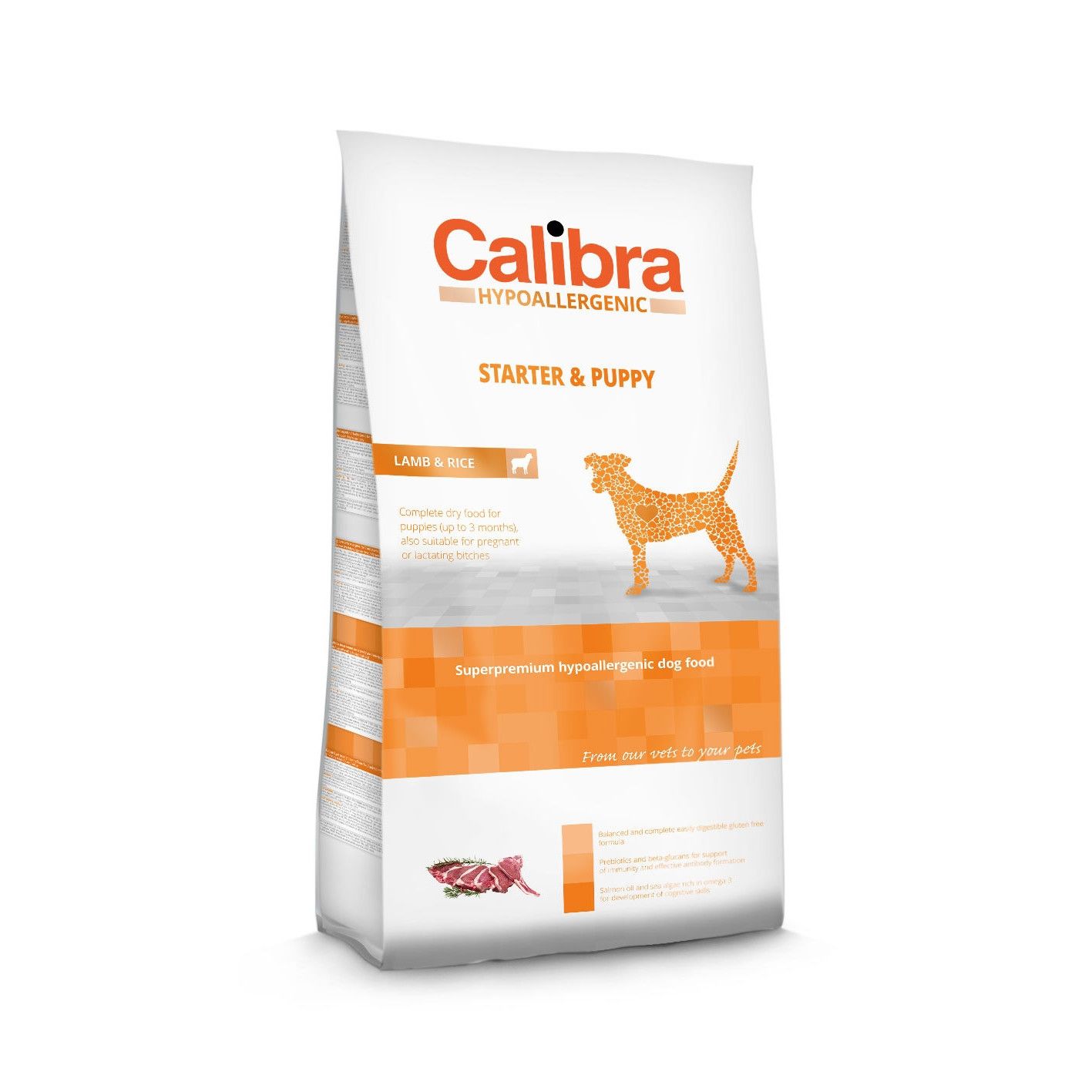 Hrana uscata pentru catei, Calibra Starter and Puppy, 14 kg