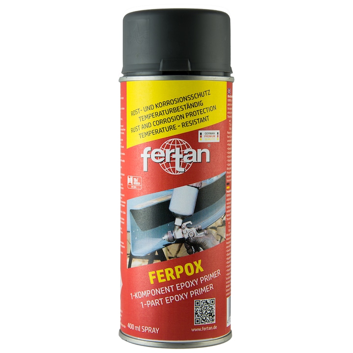 Grund epoxidic Fertan FERPOX 1-K Epoxy Primer - 400 ml spray - culoare gri