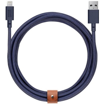 Cablu pentru incarcare si transfer de date Native Union Belt XL USB / Lightning 3m Marine Cablu pentru incarcare si transfer de date Native Union Belt XL USB / Lightning 3m Marine