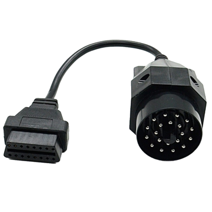 Кабел-преходник 20 пина мъжки към 16 пина ОБД2