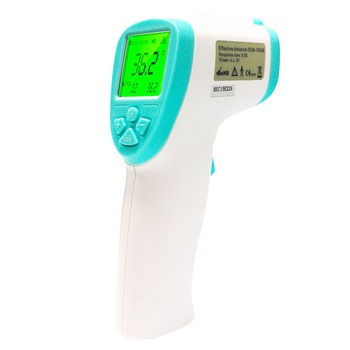 Termometru cu infrarosu non-contat de mare precizie Perfect Medical , temperatura corpului, Distanta de masurare max 15cm, Avizat medical Termometru cu infrarosu non-contat de mare precizie Perfect Medical , temperatura corpului, Distanta de masurare max 15cm, Avizat medical