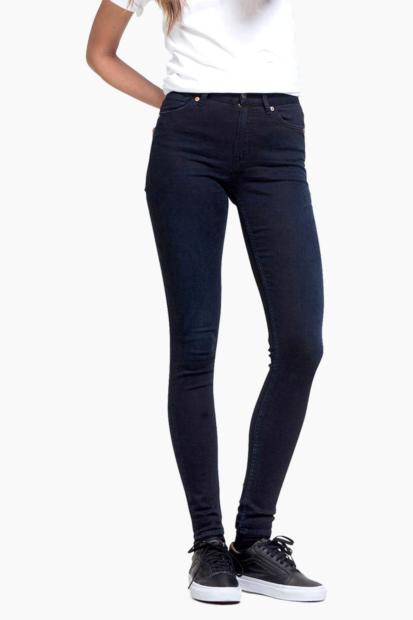 Blugi skinny cu talie inalta Christina, Kinds Of Indigo, Indigo,W24-L32