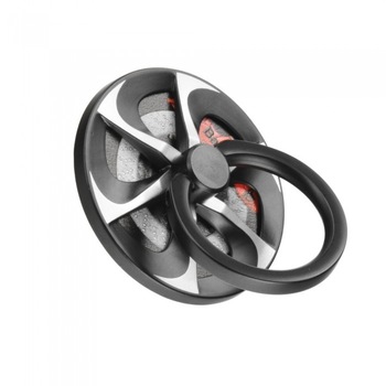 Suport telefon Inel Baseus, Wheel Ring, Negru/Argintiu Suport telefon Inel Baseus, Wheel Ring, Negru/Argintiu