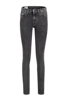 Blugi super slim din bumbac organic, Kings Of Indigo, Gri, W27-L30 Blugi super slim din bumbac organic, Kings Of Indigo, Gri, W27-L30