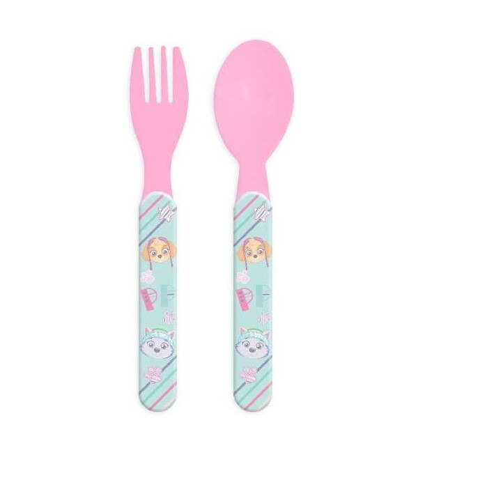 Set mic dejun 2 tacamuri plastic Paw Patrol roz Multicolor