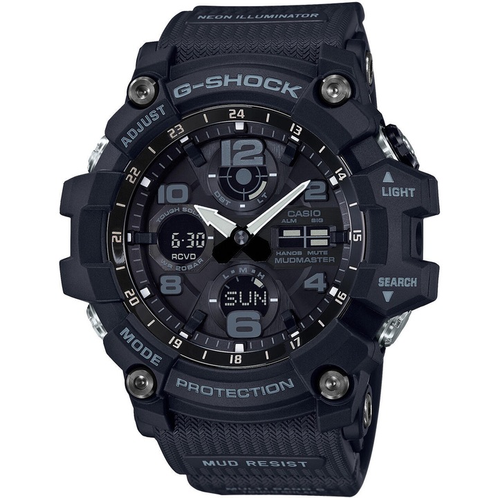 Casio G-Shock MUDMASTER férfi karóra, GWG-100-1AER, napelemes, fekete