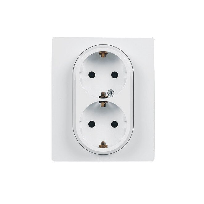 Priza Schuko dubla Legrand Niloe, ivoar