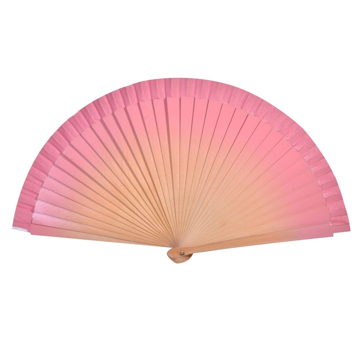 Spanyol legyező, rózsaszín átmenetes, 23 cm