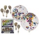 Set baloane cu confetti, 6 bucati