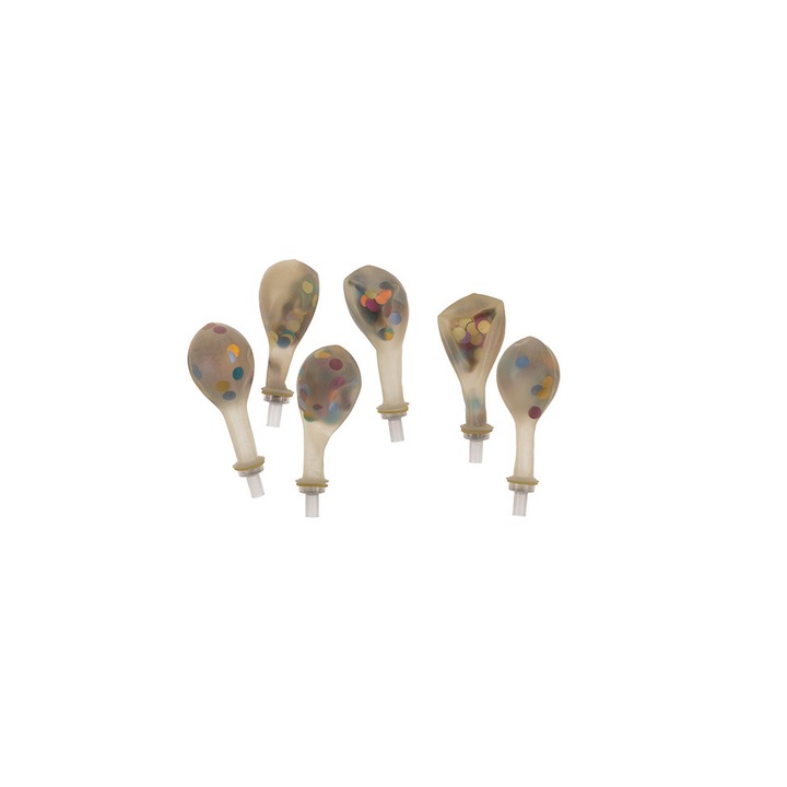 Set baloane cu confetti, 6 bucati