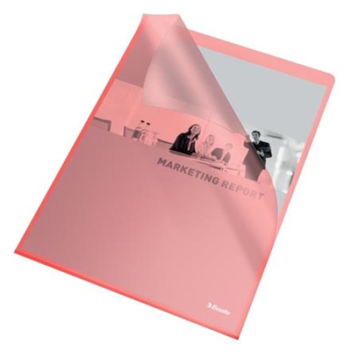 ESSELTE Genotherm, L, A4, 105 микрона, оранжева повърхност, ESSELTE Standard, червен