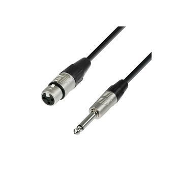 Cablu Adam Hall de microfon XLR mama - Jack 6,3 mm mono 5 m Cablu Adam Hall de microfon XLR mama - Jack 6,3 mm mono 5 m
