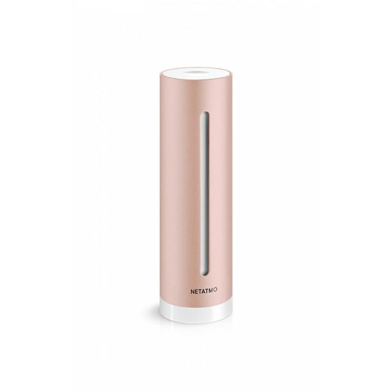 Statie de monitorizare a calitatii aerului Netatmo Healthy Home Coach, Control Wi-Fi, Senzori temperatura, umiditate, zgomot, CO2, Compatibila cu iOS si Android