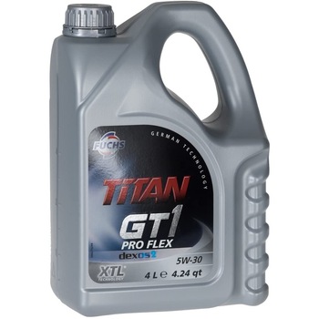 Ulei motor FUCHS TITAN GT1 PRO FLEX 5W30 cu tehnologia XTL, 4 Litri Ulei motor FUCHS TITAN GT1 PRO FLEX 5W30 cu tehnologia XTL, 4 Litri