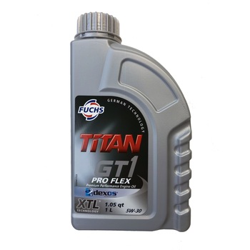 Ulei motor FUCHS TITAN GT1 PRO FLEX 5W30 cu tehnologia XTL, 1 Litru Ulei motor FUCHS TITAN GT1 PRO FLEX 5W30 cu tehnologia XTL, 1 Litru