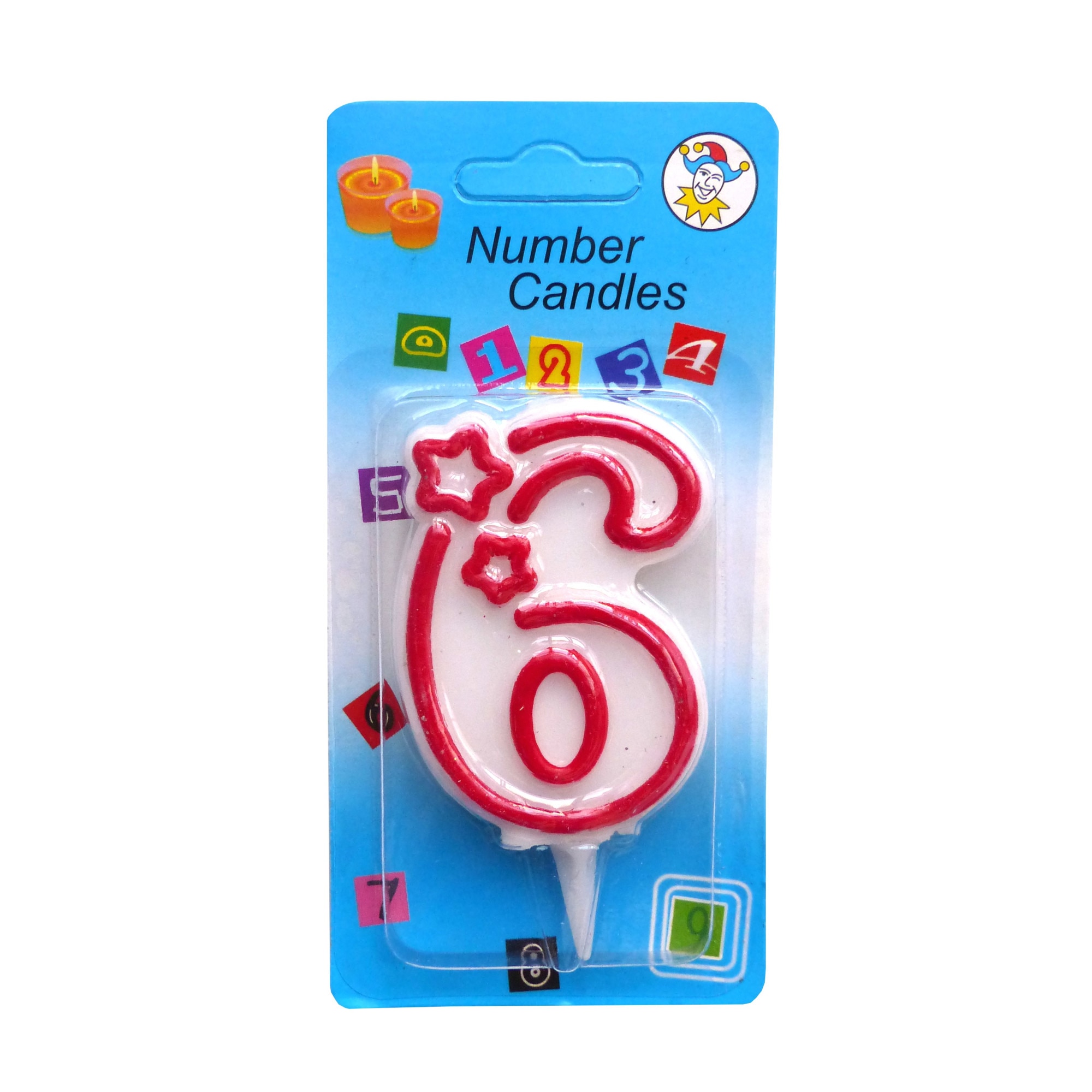 Lumanare aniversara cifra 6