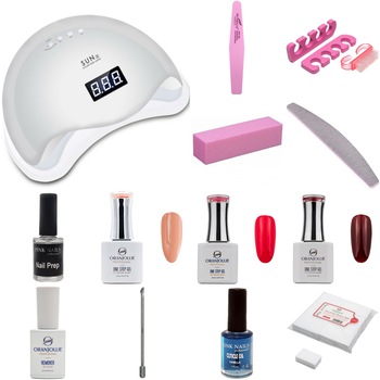 Kit unghii oja semipermanenta One Step Gel cu Lampa UV LED 48W Kit unghii oja semipermanenta One Step Gel cu Lampa UV LED 48W