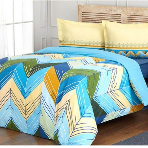 Lenjerie pat Ranforce Arrow, 100% bumbac, 4 piese, 2 persoane, 200x220 / 50x70