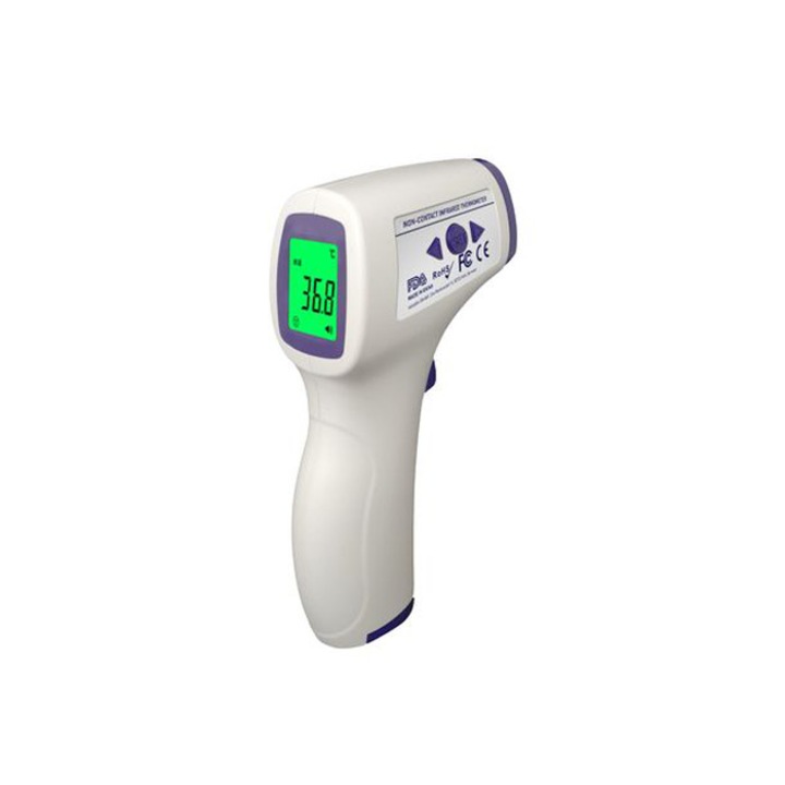 Termometru digital non-contact, cu infrarosu IntelliSec®, Alb/Mov
