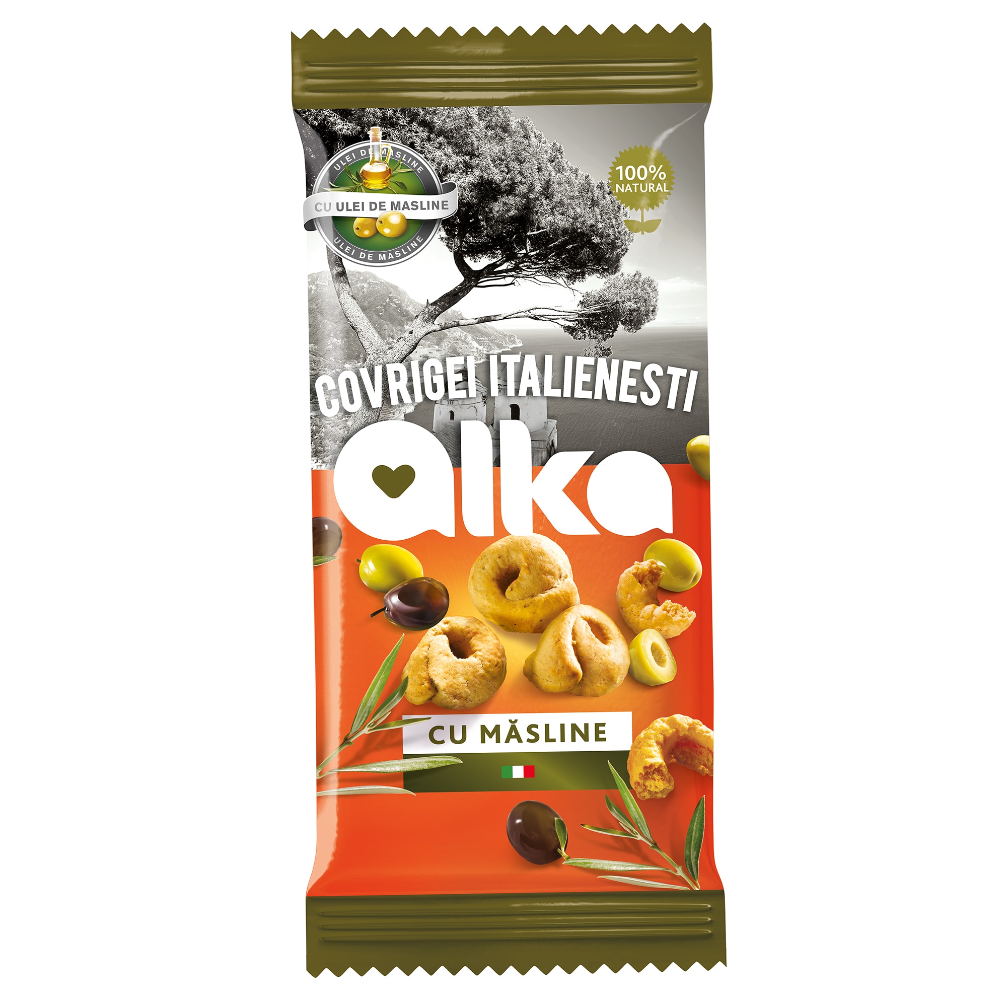 Covrigei italienesti Alka cu masline 100g