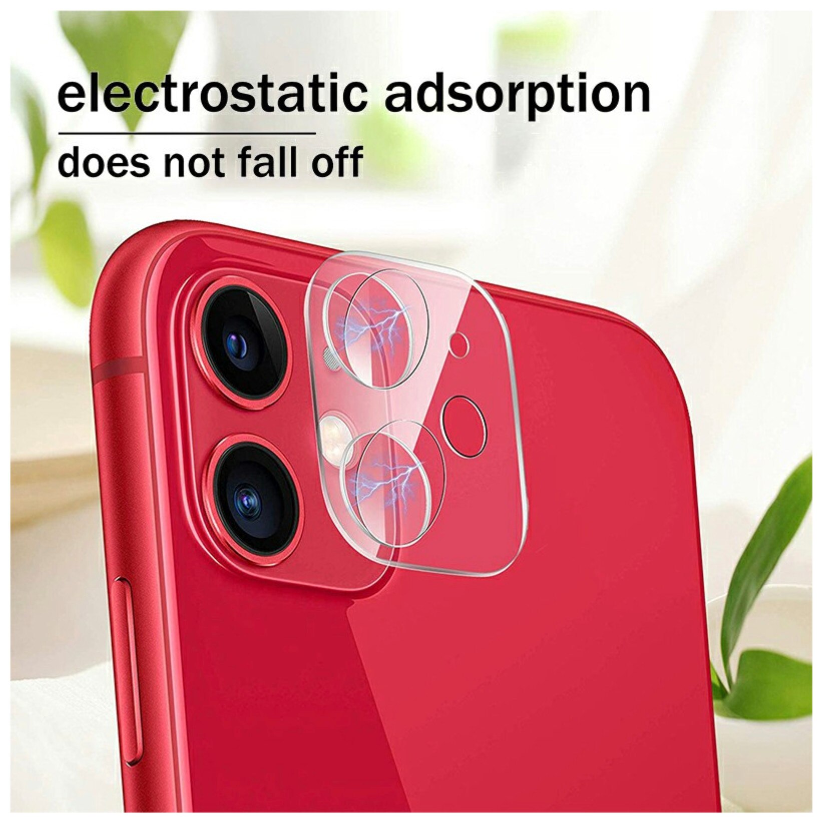 Folie protectie camera iPhone 11, sticla securizata, duritate 9H