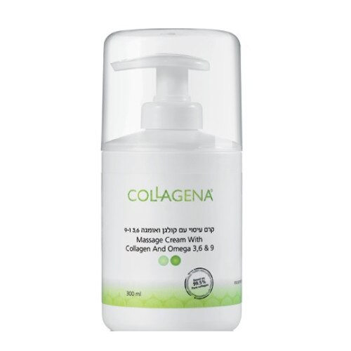 Crema de masaj pentru fata cu Colagen si Omega, Collagena Pro, hidratare, regenerare, 300 ml
