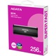 Външен SSD ADATA SE760 metal, 256GB Type-C, up to 1000MB/s, Мултиплатформа, Кабел Type-C-C, Кабел Type-C-A, Черен