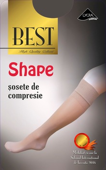 Sosete dama de compresie Best Shape 40 Den Marimea 3/4 Bej Sosete dama de compresie Best Shape 40 Den Marimea 3/4 Bej